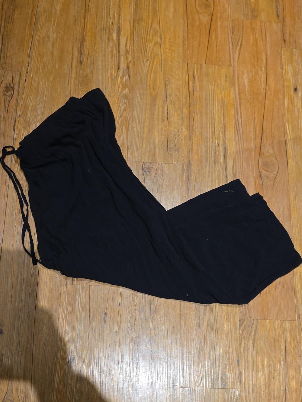 Women's Black Drawstring Lounge Pants